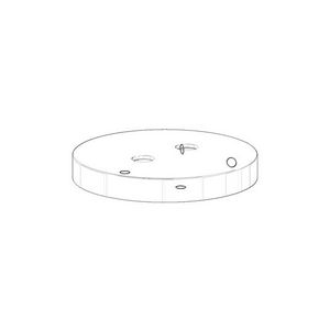 Rozet v. sensor 75x10mm chr