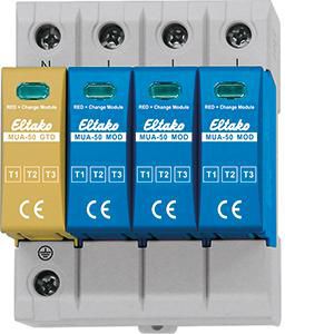Modulaire DIN-rail overspanningsbeveiliging T1 T2 T3