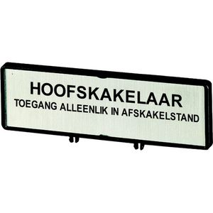 Klemmen met schild hoofdschakelaar ZFS81-P3 (taal Afrikaans)