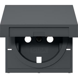 Res-onderdeel: afdekking wandcontactdoos met randaarde KD System 55