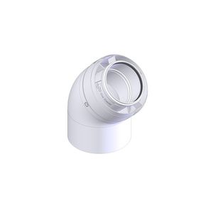 Bocht Ø100 x Ø150 45°  d-p/a