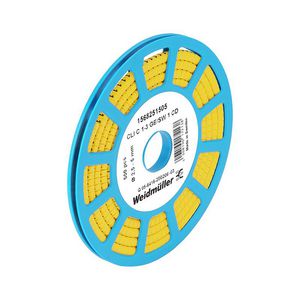 Kabelcoderingsyst. geel O.D.2.5-5mm PVC soft wit VVE=500