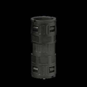 Koppeling kunststof 2xØ21,2mm IP68/ IP69K zwart VVE=10