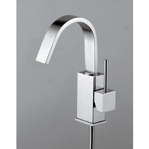 Bidetmengkraan LEVEL 1-hendel sprong 107mm met waste-inrichting chroom