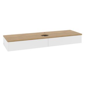 Wastafelonderkast Antao 1600x190x500mm White Matt Lacquer L14051MT