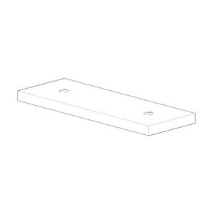 Rozet 160x55x8,5mm chr