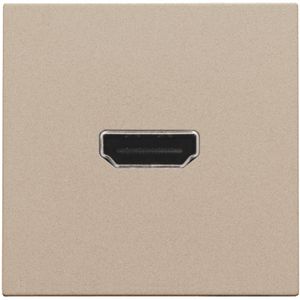 Afwerkingsset met HDMI-naar-HDMI-aansl. champagne coated