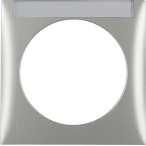 Afdekraam 1-v met tekstv. berker Integro chroom