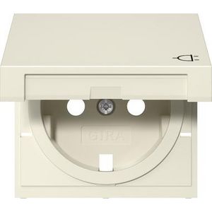 Res-onderdeel: afdekking wandcontactdoos met randaarde KD System 55
