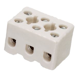 Kroonsteen 3-polig wit VVE=250