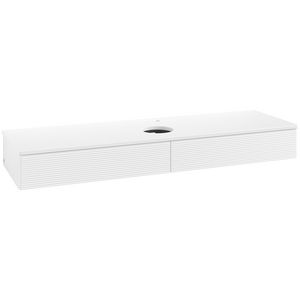Wastafelonderkast Antao 1600x190x500mm White Matt Lacquer L14150MT