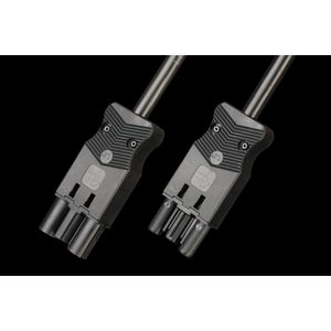 Koppelsnoer 3-polig 1,5mm² 200cm zwart Eca (AC166 VLCG/315 200)