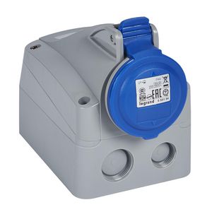 Opbouw wandcontactdoos 230V 16A 3-polig IP44 P17