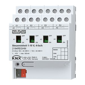 stuureenheid 1-10V 4-voudig KNX