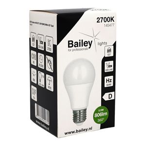 LED-lamp A60 Ecoplus E27 5.5W 60W 806lm 827 opaal