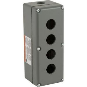 Lege drukknopkast Aluminium 4 gaten 30 Harmony 9001K/9001SK
