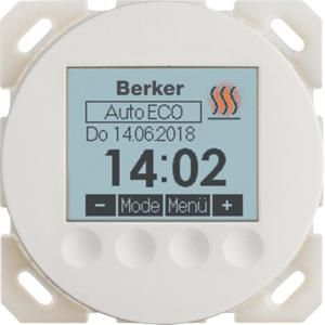 Thermostaat met display maakcontact berker 1930 polarwit