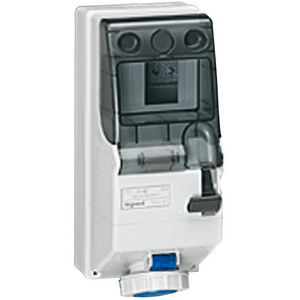 Wandcontactsdoos gesch. + DIN 230V 16A 3-polig IP55 P17