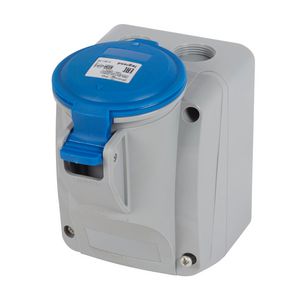 Opbouw wandcontactdoos 230V 16A 5-polig IP44 P17