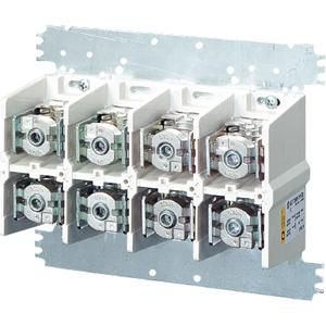 Aansluitsklem 630A 95-300 mm2 Cu/Alu 4 polig op m.plaat