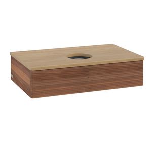 Wastafelonderkast Antao 800x190x500mm Warm Walnut L08111HM