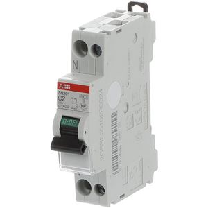 Installatieautomaat 1P+N - N Links - 6kA - C-karateristiek - 2A