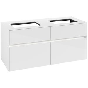 Wastafelonderkast Collaro 1200x548x500mm Glossy White C115B0DH
