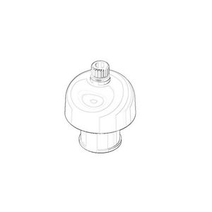 Bevestiging kapmontage 30,5x40mm chr