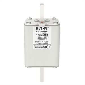 Zekering hoge snelheid 250A AC 1250V 100kA 2 61x75x1 VVE=3