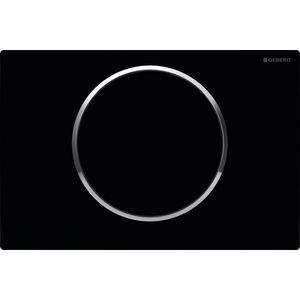 Bedieningsplaat spoel/stop toets Sigma10 ROUND zwart/glans/zwart