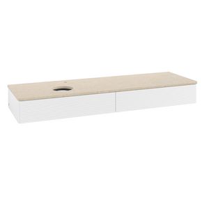 Wastafelonderkast Antao 1600x190x500mm White Matt Lacquer L15153MT