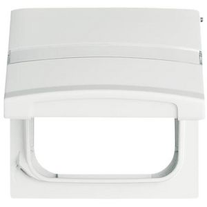 Centraalplaat met tekst kd verloop v SI IP44 A-w alpinwit (2118 GKN-34)