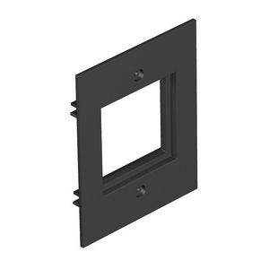 Afdekplaat voor 1x module 45 in T12L 71x88x12 polyamid zwart