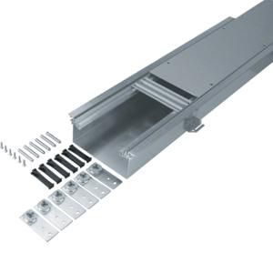 Vloergoot bovenliggend bodembak staal 200x80-120mm VVE=2