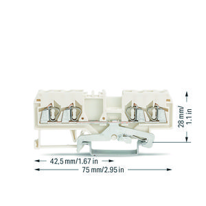 4-draads afschermklem 2,5mm² Markering mid. 280-838 VVE=100