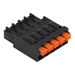 1-draads FE steker druk 1,5mm² zwart 714-105 VVE=100