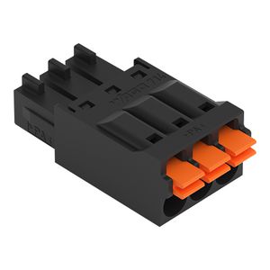 1-draads FE steker druk 1,5mm² zwart 714-103 VVE=200