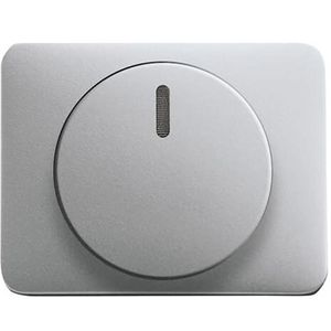 Centraalplaat + knop voor draaidimmer a-titanium (6540-266)