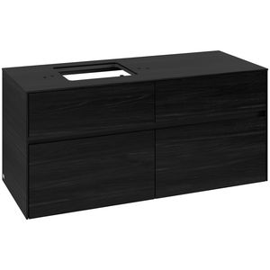 Wastafelonderkast Collaro 1200x548x500mm Black Oak C129B0AB