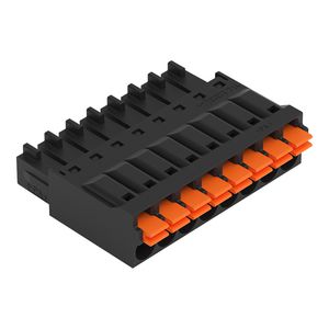 1-draads FE steker druk 1,5mm² zwart 714-108 VVE=100
