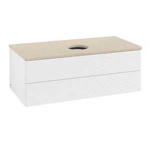 Wastafelonderkast Antao 1000x360x500mm White Matt Lacquer K20113MT