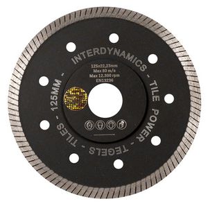 Diamantzaagblad Tile Power Standard 125mm asgat 22.23mm