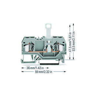 2-draads scheidingsklem 35x15+35x7,5 4mm² 281-912 VVE=50
