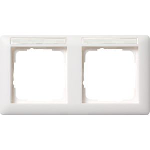 Afdekraam 2-voudig horizontaal TK Gira Standard 55 zuiver wit m