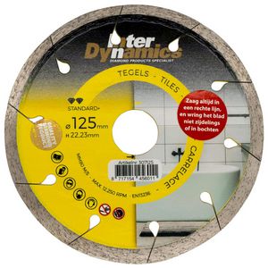 Diamantzaagblad Tegel Standard+ 125mm asgat 22.23mm