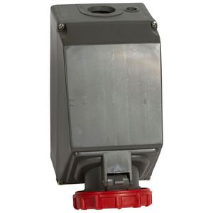Opbouw wandcontactdoos 400V 125A 4-polig IP67 Hypra