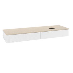Wastafelonderkast Antao 1600x190x500mm White Matt Lacquer L16153MT