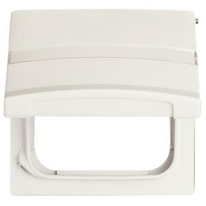 Centraalplaat met tekst kd verloop v SI IP44 A-w creme (2118 GKN-32)