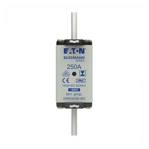 Zekering laagsp. 250A AC 400V NH1 gL/gG dubbele meld VVE=3