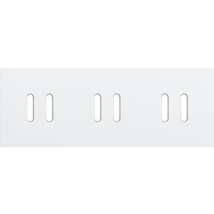 Drievoudige afdekpl. horizontaal 71mm centerafstand drie twe